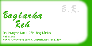 boglarka reh business card